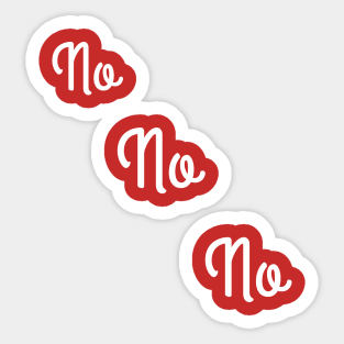 No No No consent Sticker